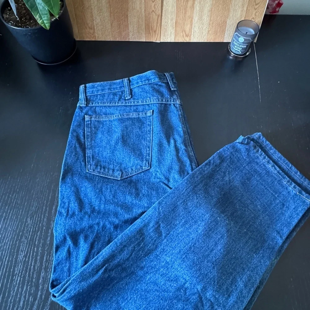 Men's Rustler 130273  Blue Regular Fit Cotton Denim Jeans Size 40x30 Good Cond